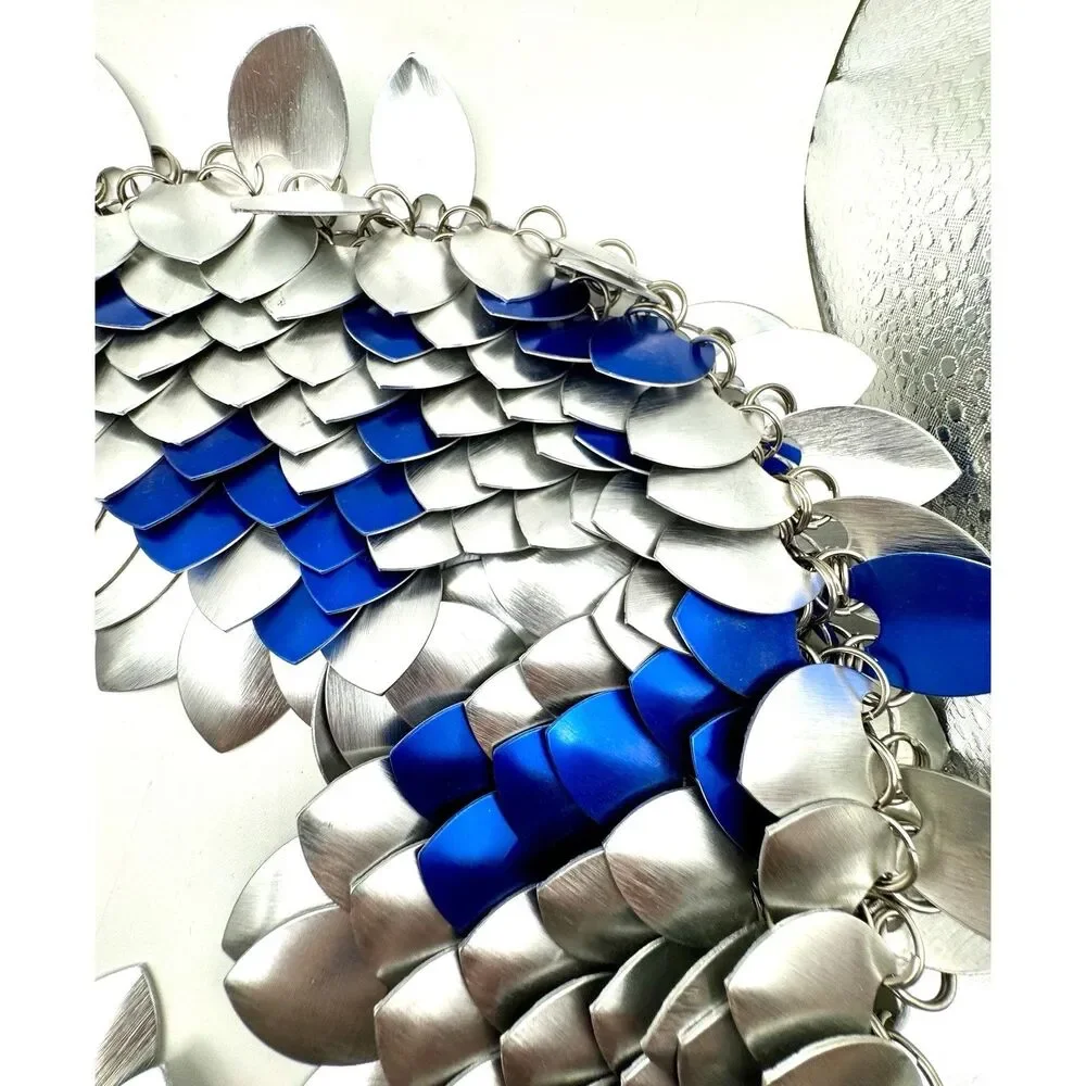 Scalemail Armor 26” Chainmail Dragon Art Supply Renaissance Gothic Handmade